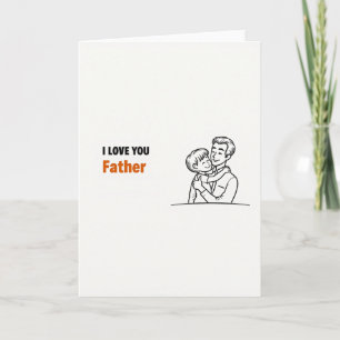 Love You Father Art Card