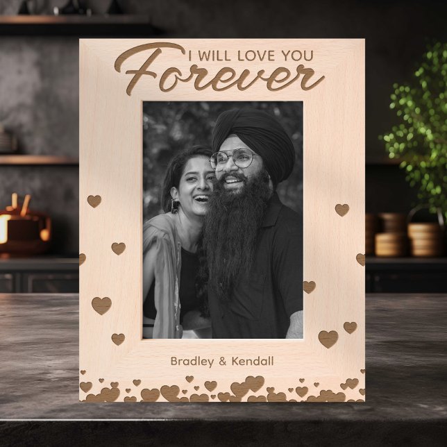 Love You Forever Couple Etched Frames (Creator Uploaded)