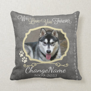 Love You Forever Dog Memorial Keepsake Cushion
