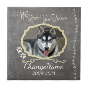 Love You Forever Dog Memorial Keepsake Tile