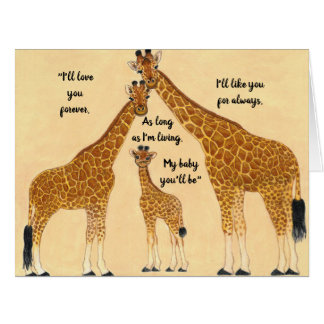Love You Forever Giraffe Family