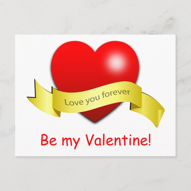 Love You Forever Holiday Postcard (Front)