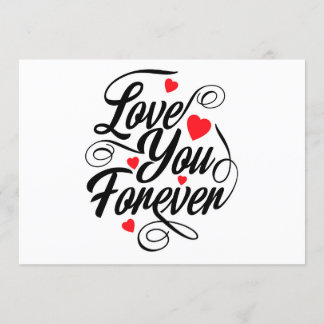 Love You Forever Invitation
