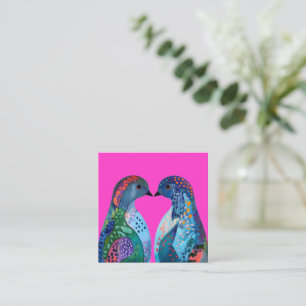 “Love You Forever” - Love’s Gentle Embrace Square Business Card