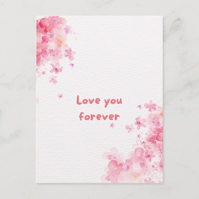 "Love You Forever" Postcard (Front)