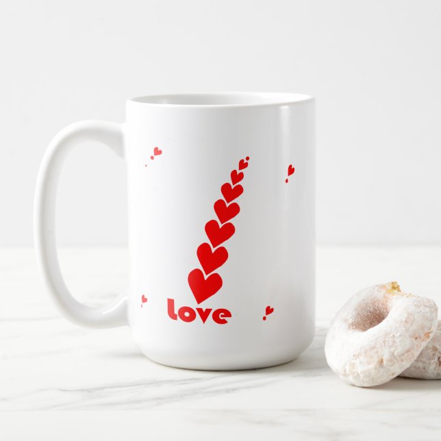 Love you  forever Valentine day  Coffee & Tea Mug (With Donut)