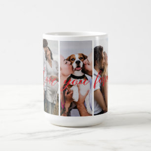 Love You Forever Vertical Photo Collage Custom Magic Mug