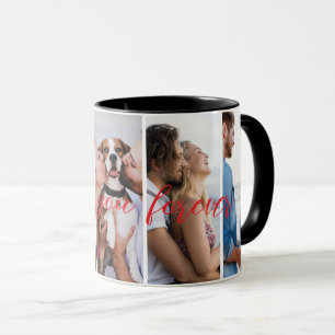 Love You Forever Vertical Photo Collage Custom  Mug