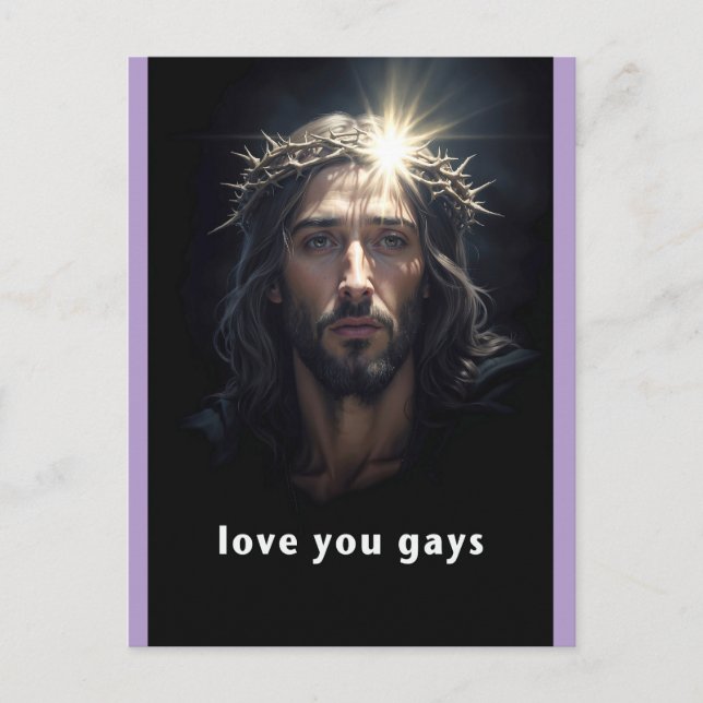 love you gays postcard (Front)