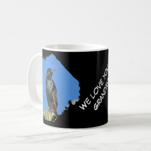 Love You Grandma Black Starling Photo Southwest Coffee Mug