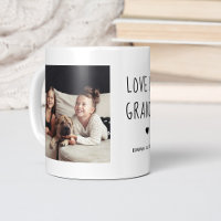 Love You Grandma | Two Photo Handwritten Text