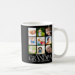 Love You Grandpa Beautiful Collage 9 Photos Coffee Mug