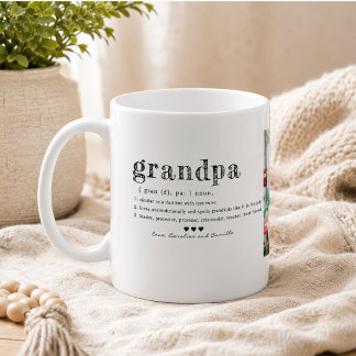 Love You Grandpa Mug |Two Photo Handwritten Coffee