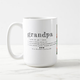 Love You Grandpa Mug |Two Photo Handwritten Coffee