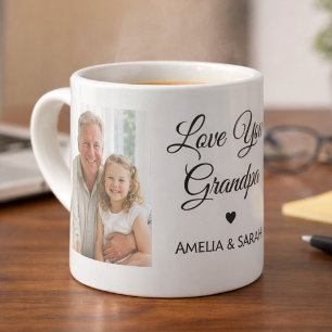 Love You Grandpa Photo Collage Specialty Mug