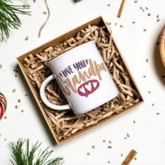 Love you Grandpa Print Modern Mug 