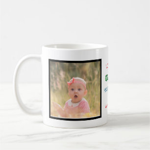 Love You Grandpa You're The Best Custom Two Photo  Coffee Mug