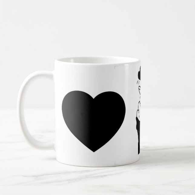 "Love you" hand finger love symbol Coffee Mug (Left)