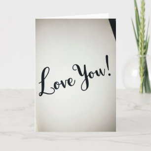 Love You Handwritten Message Card