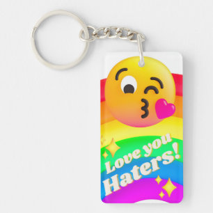 love you haters key ring