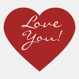 Love You Heart Sticker