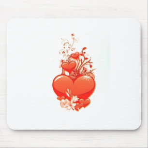 Love you heart valentine romantic love mouse pad