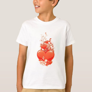Love you heart valentine romantic love T Shirt