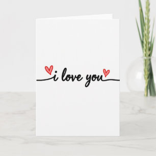 Love You Hearts Card