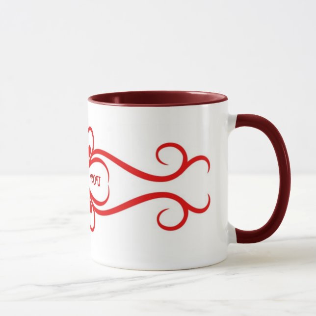 Love You Hearts Deco Mug (Right)