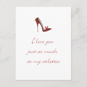 Love you just as much postcard