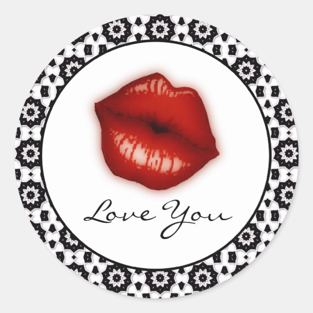 Love You: Lips Stickers (Front)