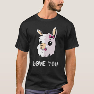 Love You Llama Valentine's Day Lovely Date Nights T-Shirt