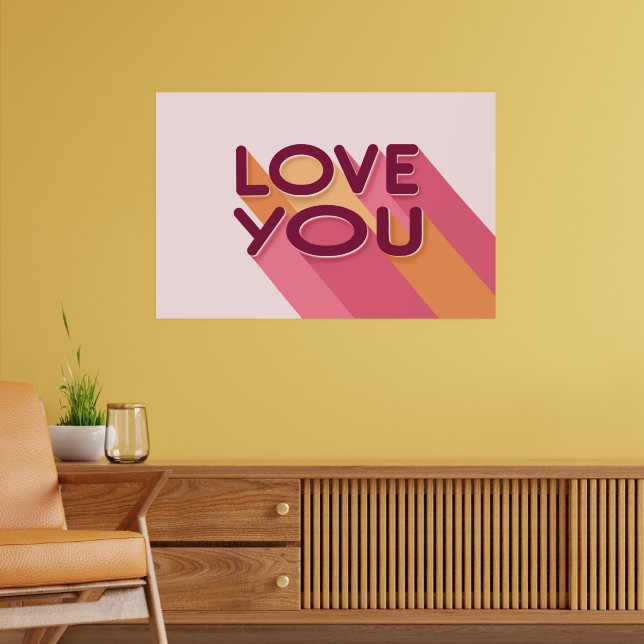 Love You Love Quote Poster (Living Room 2)