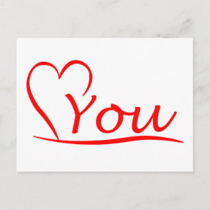 Love You, Mein Herz ist immer offen für dich Postcard