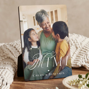 Love You Mimi Grandchild Photo Keepsake Gift Plaque