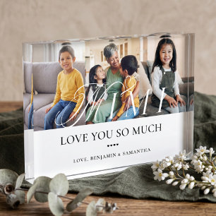 Love You Mimi Grandkids Collage Personalised Gift Photo Block