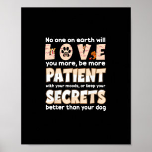 Love You More Animal Rescue Pet Lover Design  Poster