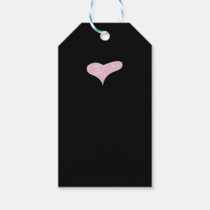 Love You More Blue Modern Look Gift Tags