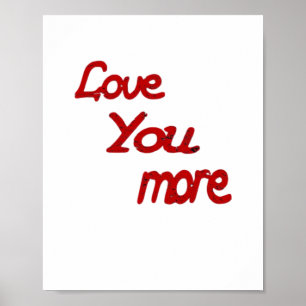 Love You More Calm Romantic Vibe  Poster