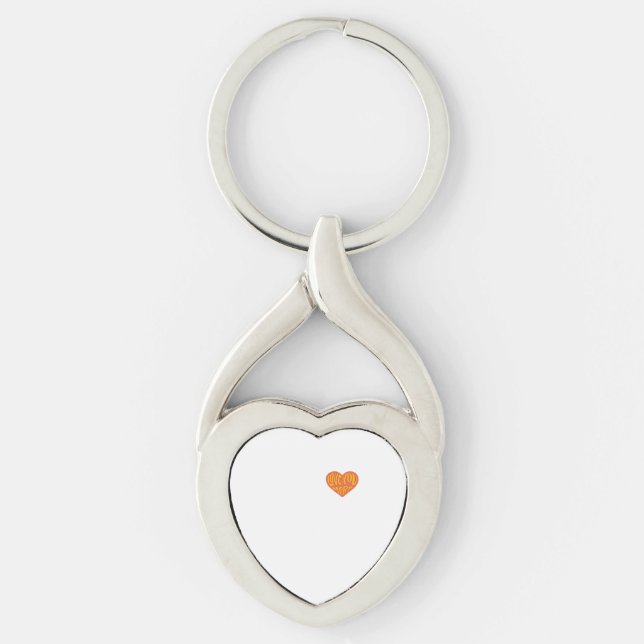 Love You More Clean Layout Style  Key Ring (Front)