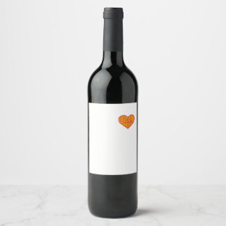 Love You More Clean Layout Style Wine Label