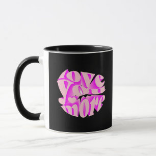 Love You More Clean Typography  Mug