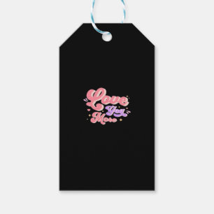 Love You More Contemporary Design Gift Tags