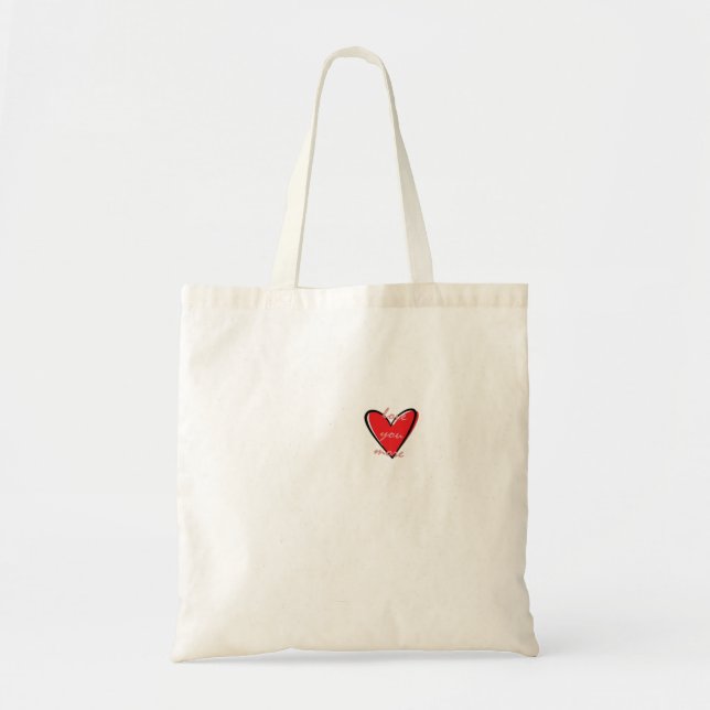 Love You More Creative Minimal Style  Tote Bag (Front)