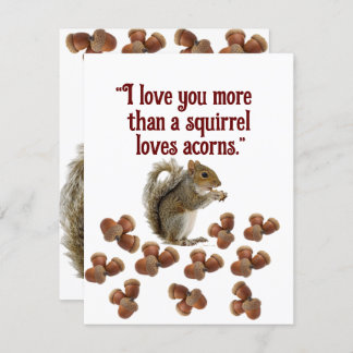 Love you more enclosure card