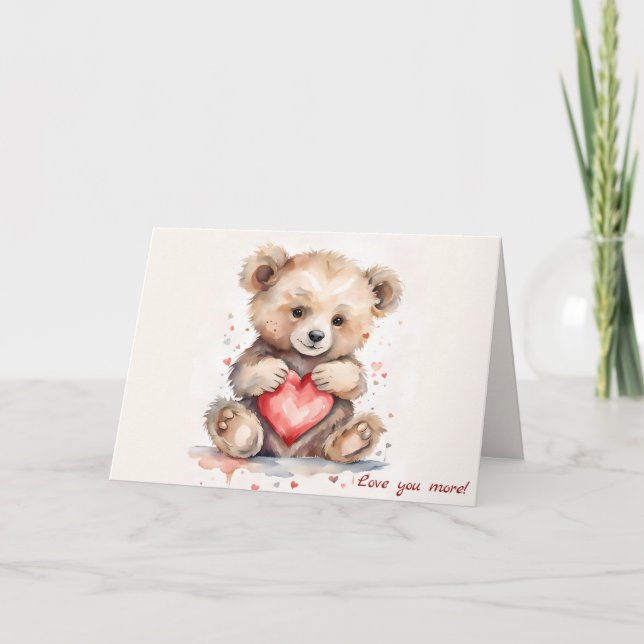 Love you more! Greeting card (Front)