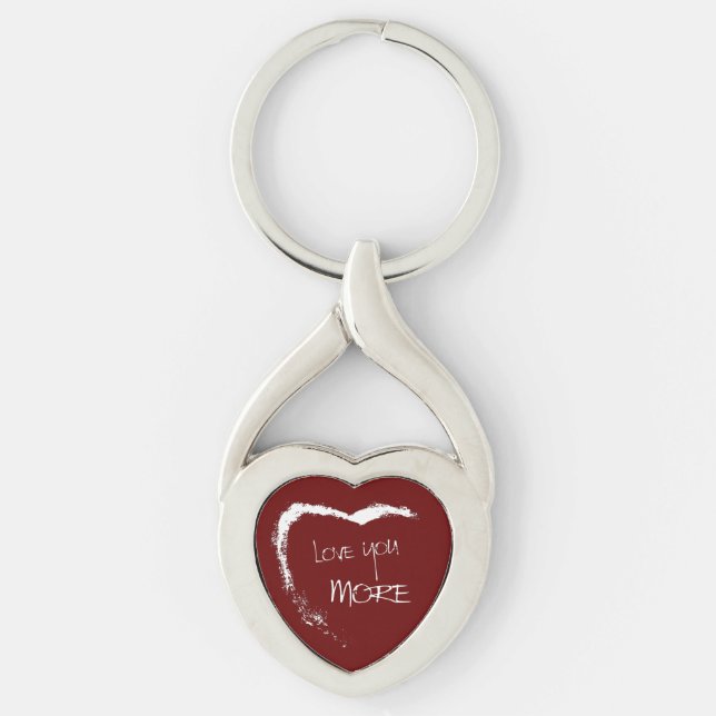 Love you more key ring (Front)