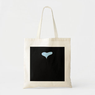 Love You More Minimal Design Blue Style Tote Bag