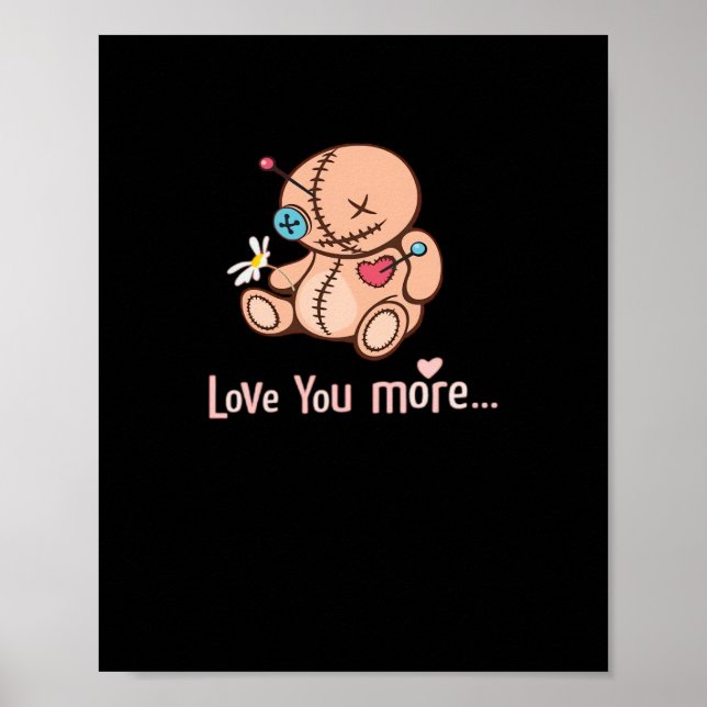 Love You More Minimal Design  Poster (Front)
