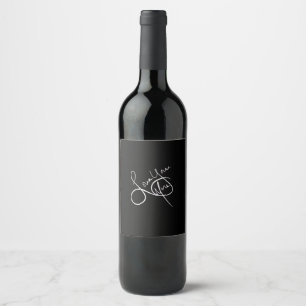 Love You More Modern Aesthetic Wine Label